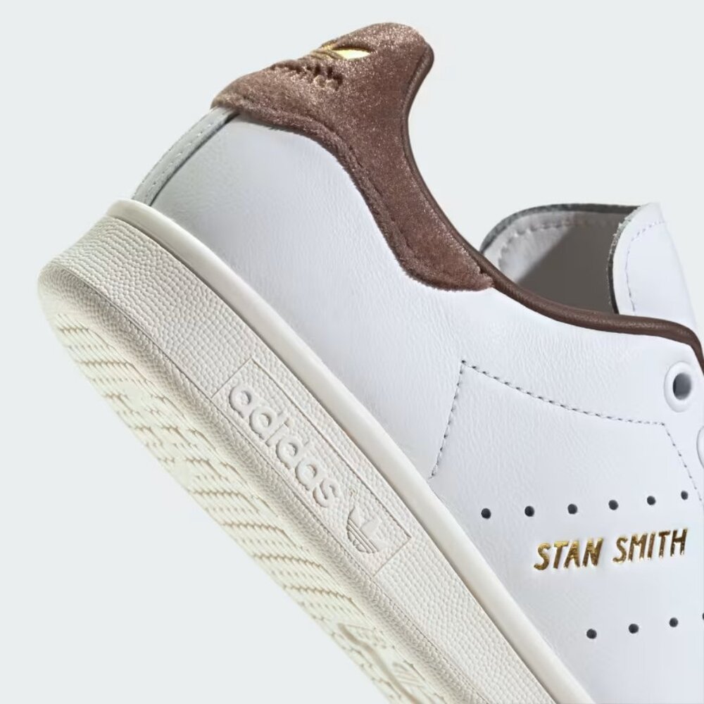 Adidas Stan Smith Shoes Sneakers IF7003 White / Velvet Brown Women's - Picture 7 of 9